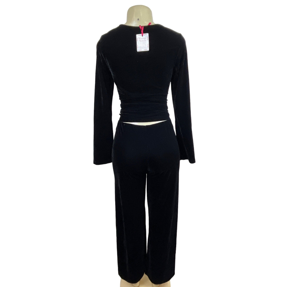 Pajamagram Long Sleeve Blouse with Black Pants Size S/M