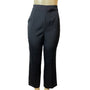 Lafayette 148 New York Womens Black Cropped Pants With Side Zipper Size 10