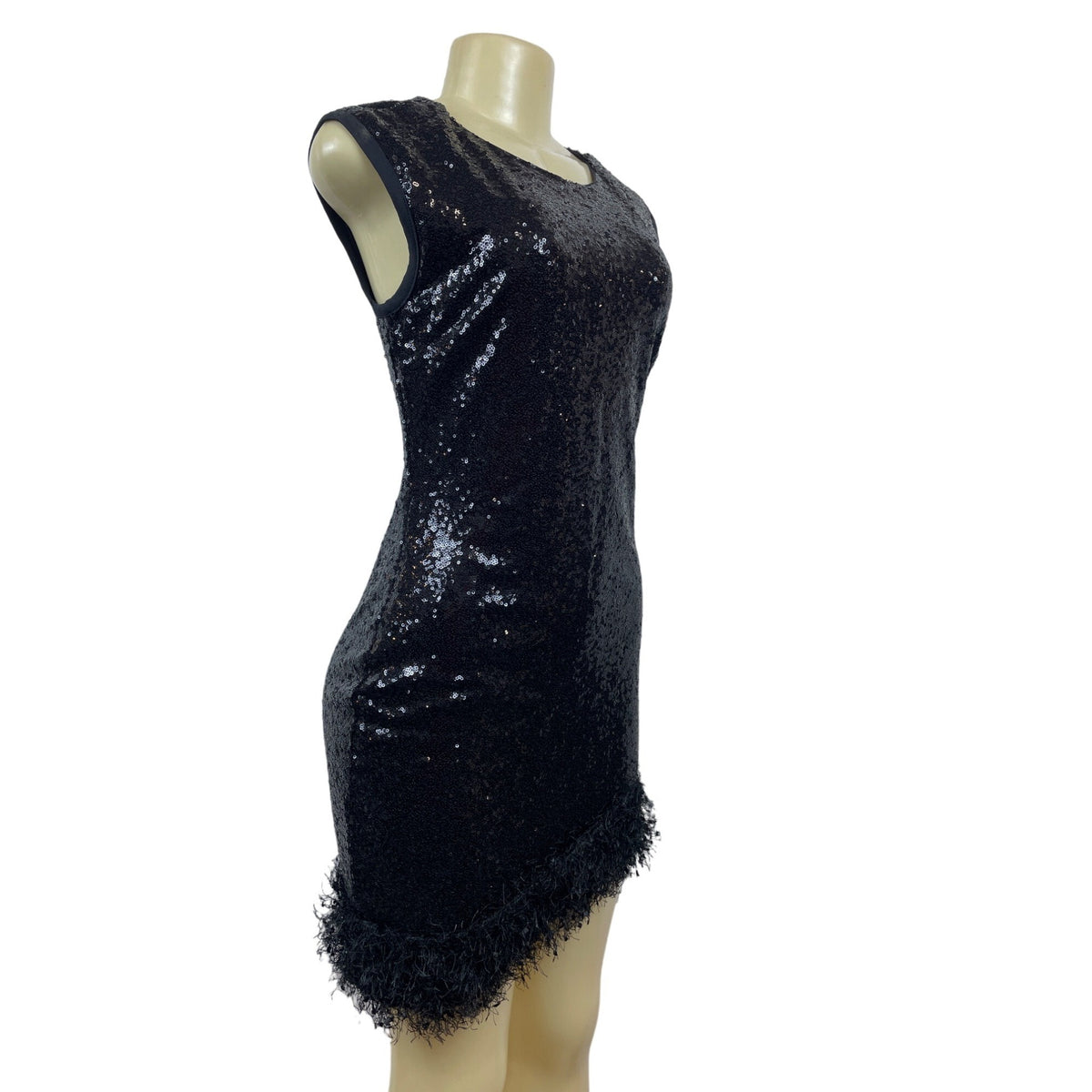 Venus Women’s Black Bodycon Sequin Dress Sz S - NWT