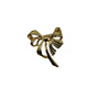 Vintage Gold Tone Ribbon Brooch Pin