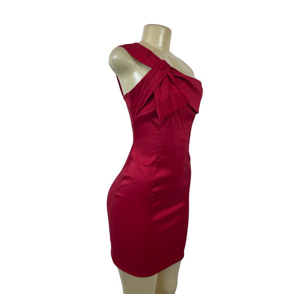 Eureka Women's Red One Sholder Bodycon Dress Sz XS