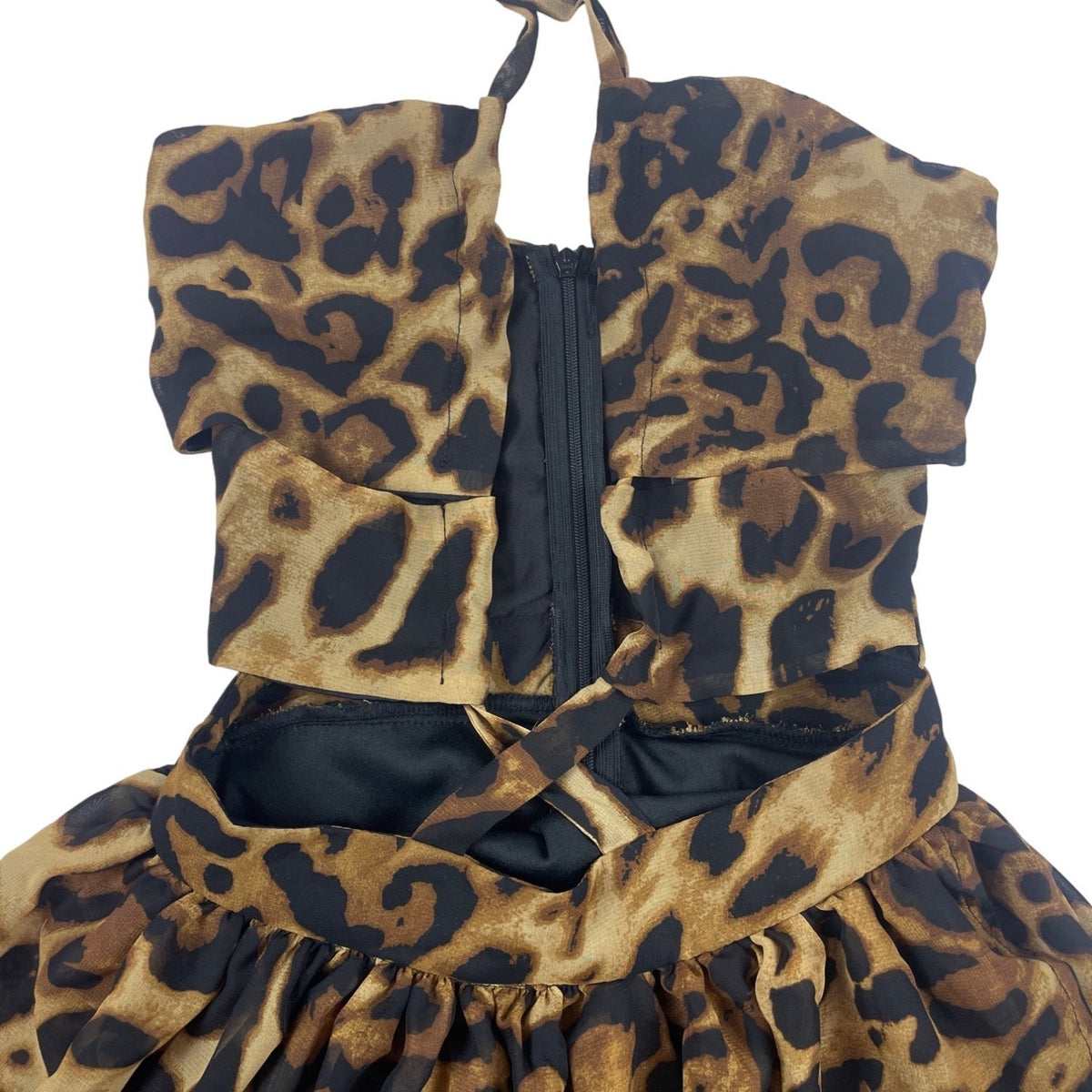 Love & Lemonade Leopard Print Strapless Maxi Dress Sz XS- NEW