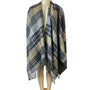 Unisex One Size East 5th Warm Toned Colored  Plaid Shawl New