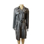 Jones New York Women's Gray Trench Coat Sz M