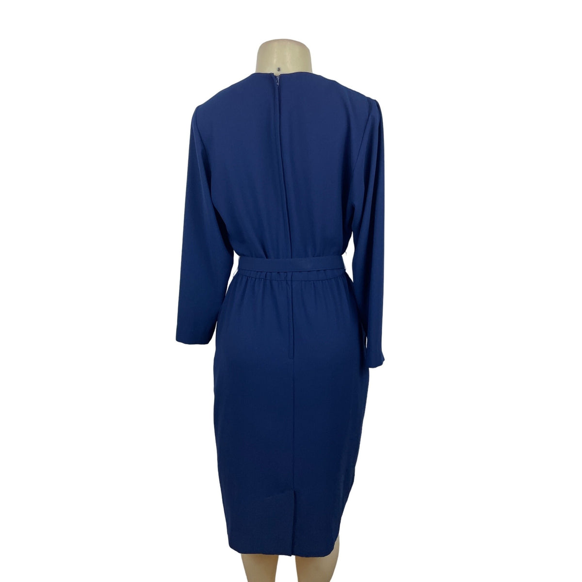 Vintage 80's Tanner Women's Royal Blue Sheath Dress Sz 8 (EUR 40)