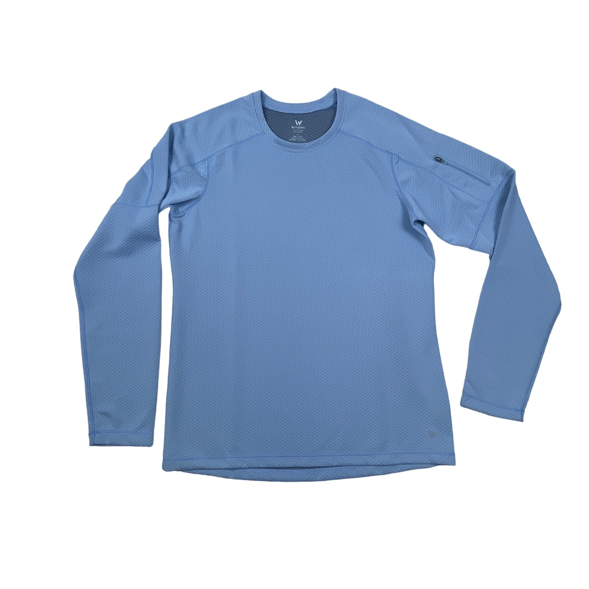 White Sierra Womens Fishing Shirt XL Vented Blue Long Sleeve Free