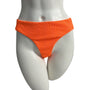 Becca By Rebecca Virtue Womens Orange Ribbed High-Waist Bikini Bottom Sz XL- NEW