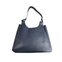 Neiman Marcus Women's Deep Navy Blue Leather Shoulder Tote Bag Sz L