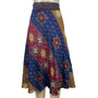 Unbranded Women's High Waist Multicolored Varied Design Midi Skirt Sz NA