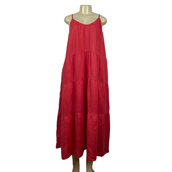 Left On Friday Women's Red Maxi Dress Size L/LX