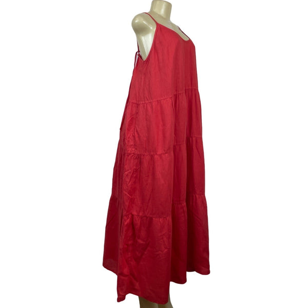 Left On Friday Women's Red Maxi Dress Size L/LX