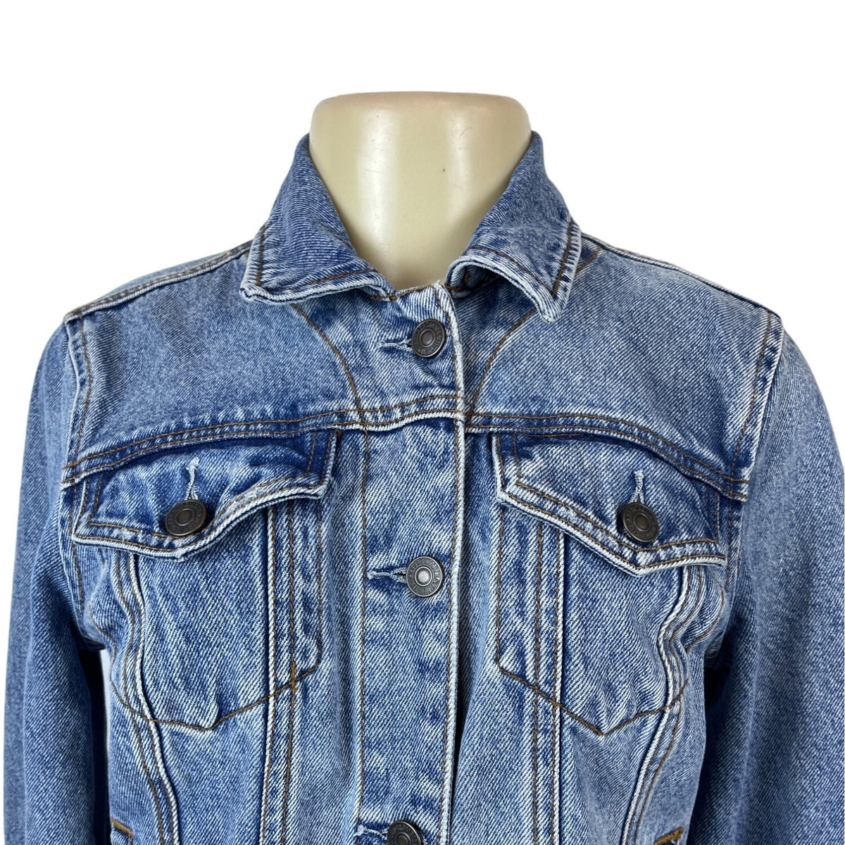 Abercrombie & Fitch Women's Blue Denim Jacket Sz S