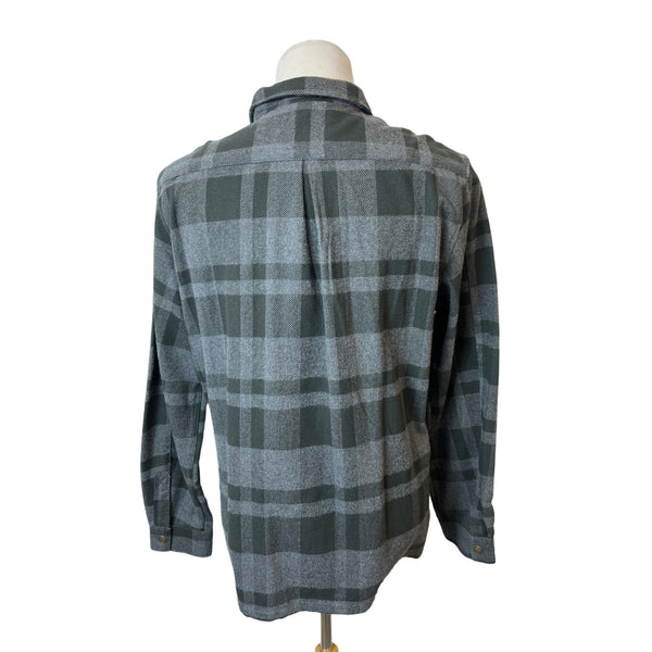 Weatherproof Flannnel Men's Dark Grey Plaid Jacket Sz M