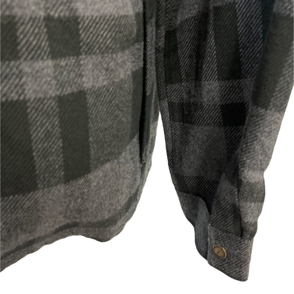 Weatherproof Flannnel Men's Dark Grey Plaid Jacket Sz M