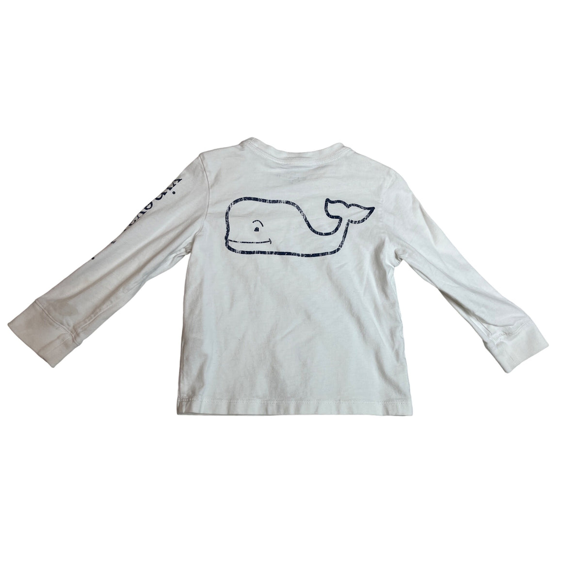 Vineyard Vines Toddler Boys White Whale Logo Long Sleeve T-Shirt 2T