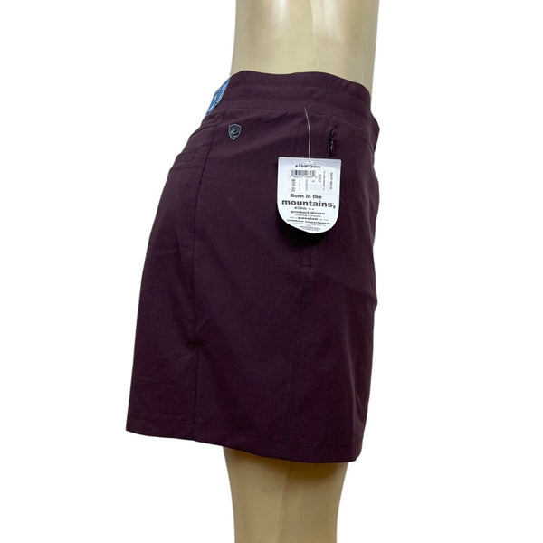 Kühl Womens Skort Plum Purple Outdoor Hiking Lightweight Stretchy Sz S - New