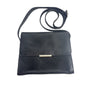 Lgin Women's Black Leather Crossbody Tote Bag Sz M