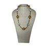 Vintage Gold Tone and Silver Tone Beaded Necklace