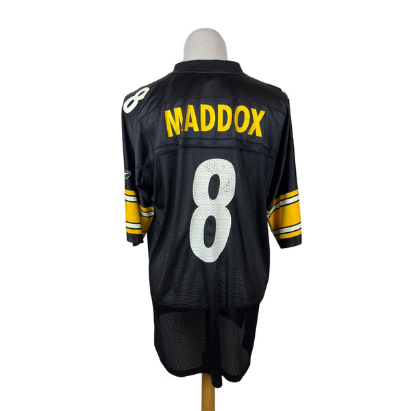 Vintage Rebook Tommy Maddox #8 Jersey XL Early 2000's NFL Pittsburg Steelers