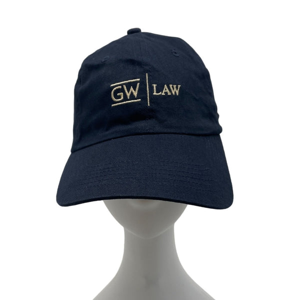 GW Law Navy Blue Baseball Cap Adjustable Unisex Cotton