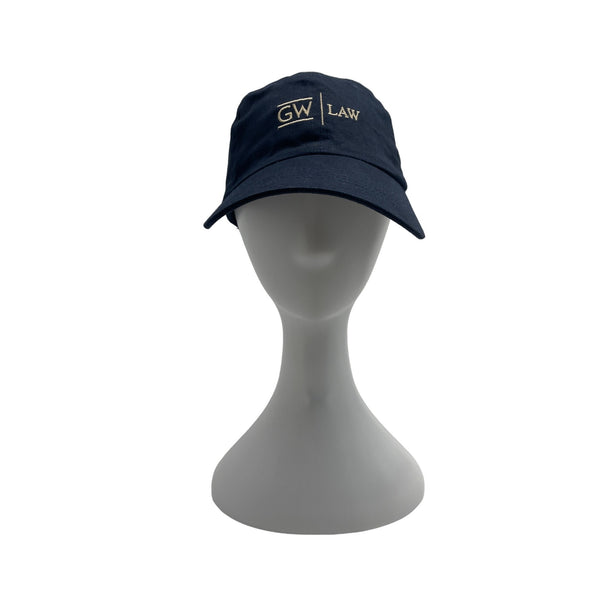 GW Law Navy Blue Baseball Cap Adjustable Unisex Cotton