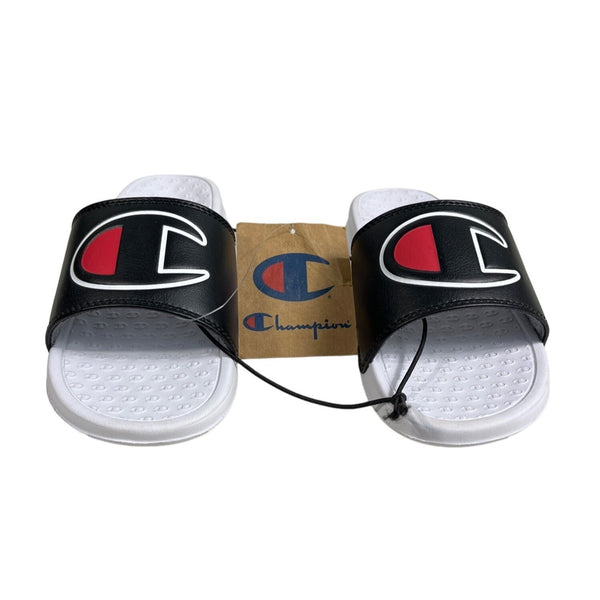 Champion Super Slide CB Sandals Black White Preschool Sz 3