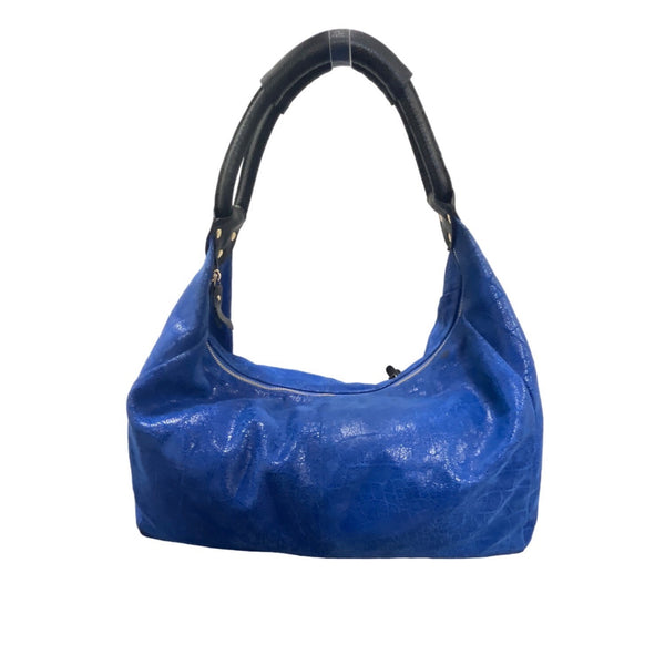 Lola Bernard Women's Deep Blue Genuine Leather Hobo Bag Sz L