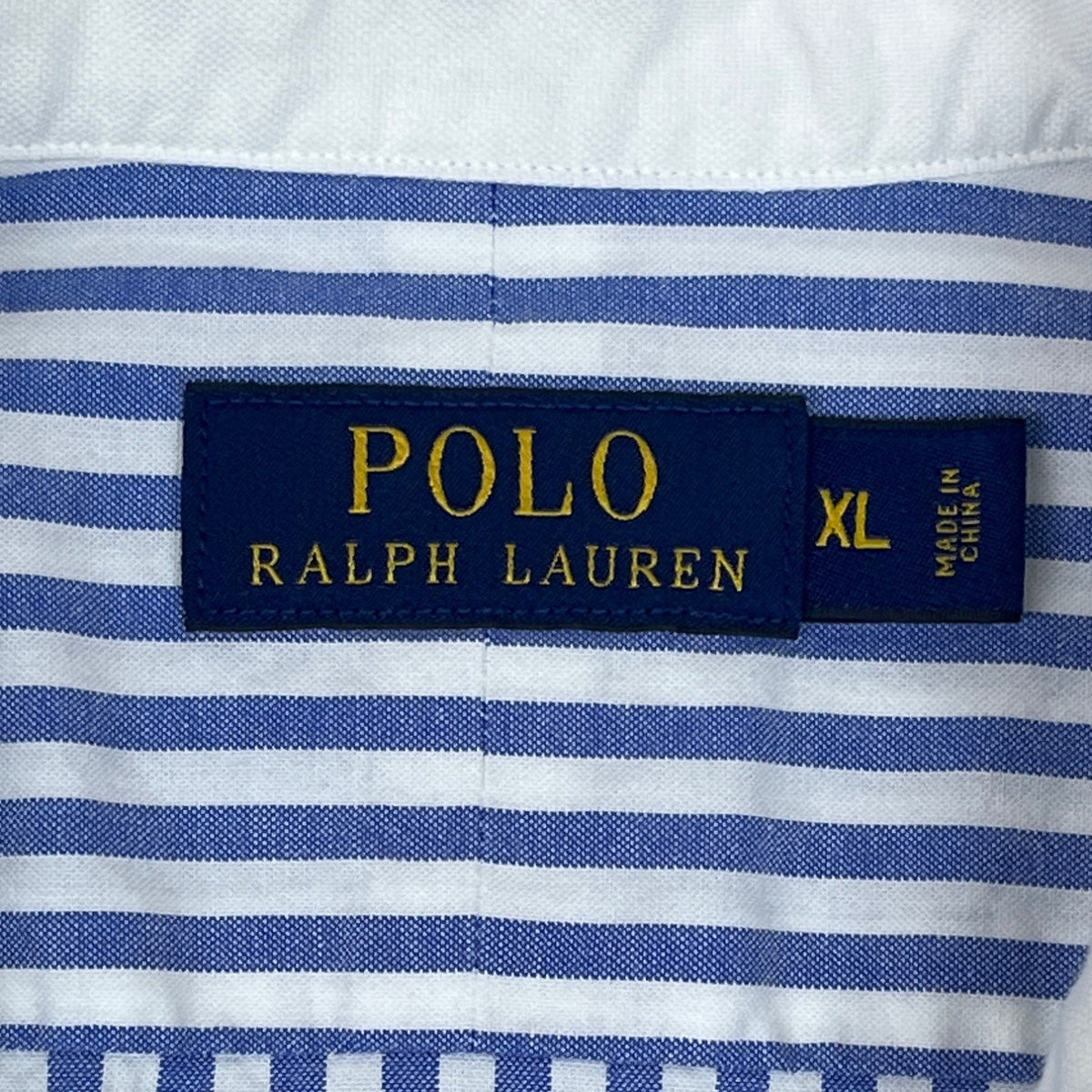 Polo Ralph Lauren Men's Blue Button Down 100% Cotton Long Sleeve Sz XL