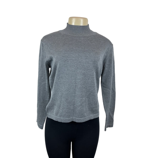 Talbots Women's Grey Turtle Neck Long Sleeve Sweater Sz S - NWT