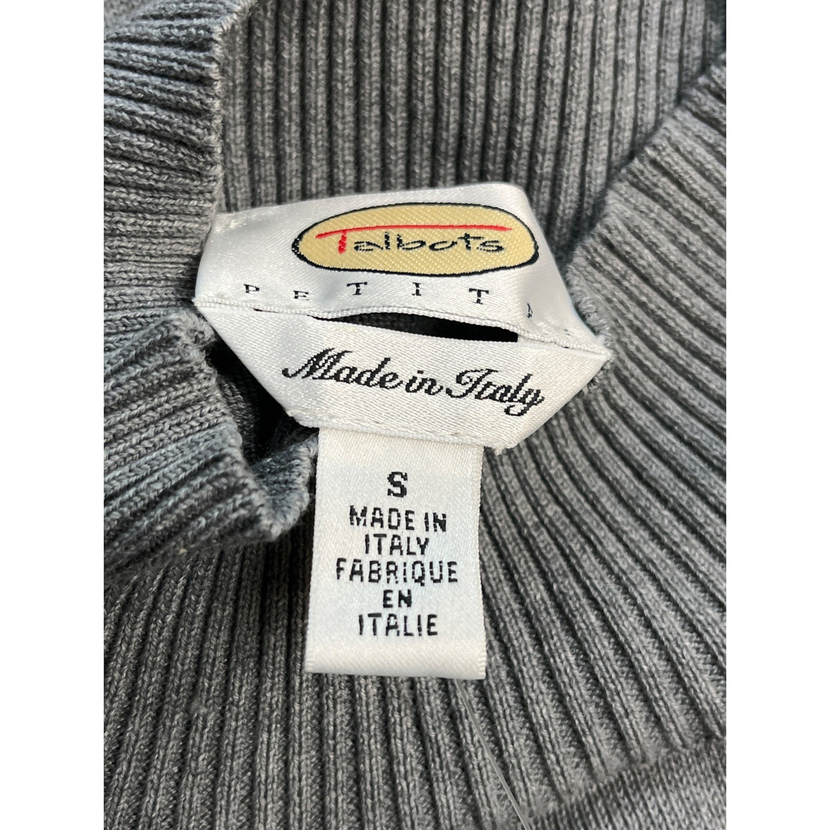 Talbots Women's Grey Turtle Neck Long Sleeve Sweater Sz S - NWT