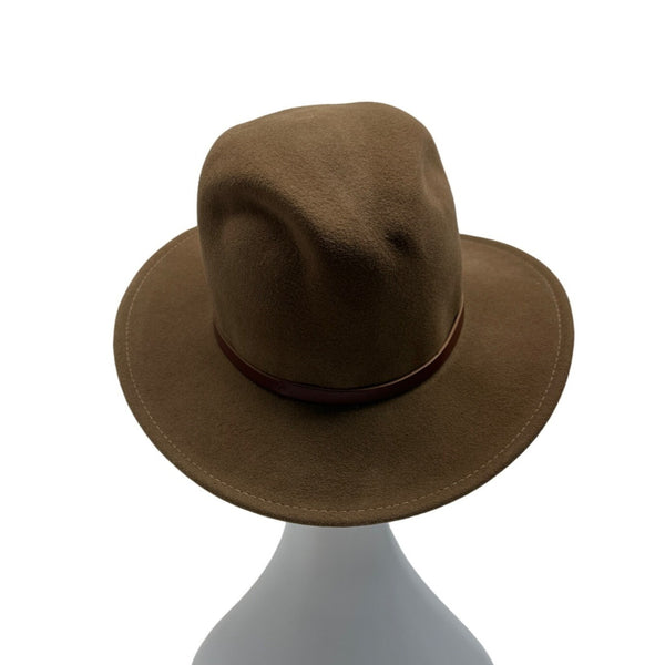 Summer Rules Unisex Brown Wool Lite Felt Western Hat Sz M