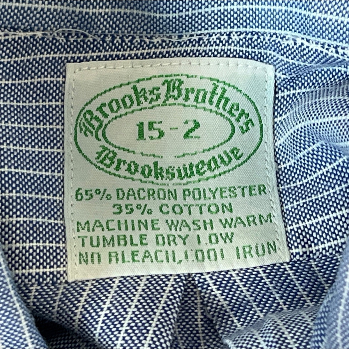 Brooks Brothers Men's Blue Striped Button Up Shirt Sz 15