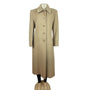 Larry Levine Womens Camel Hair Long Button-Up Coat with Full Lining Size 8P