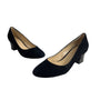 Cole Haan Women's Black Suede Low Blocked Heel Sz 9B