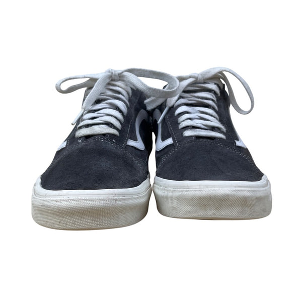 Vans Mens Grey Suede Old Skool Eco Dry Water-Repellent Low Top Sneakers Sz 12