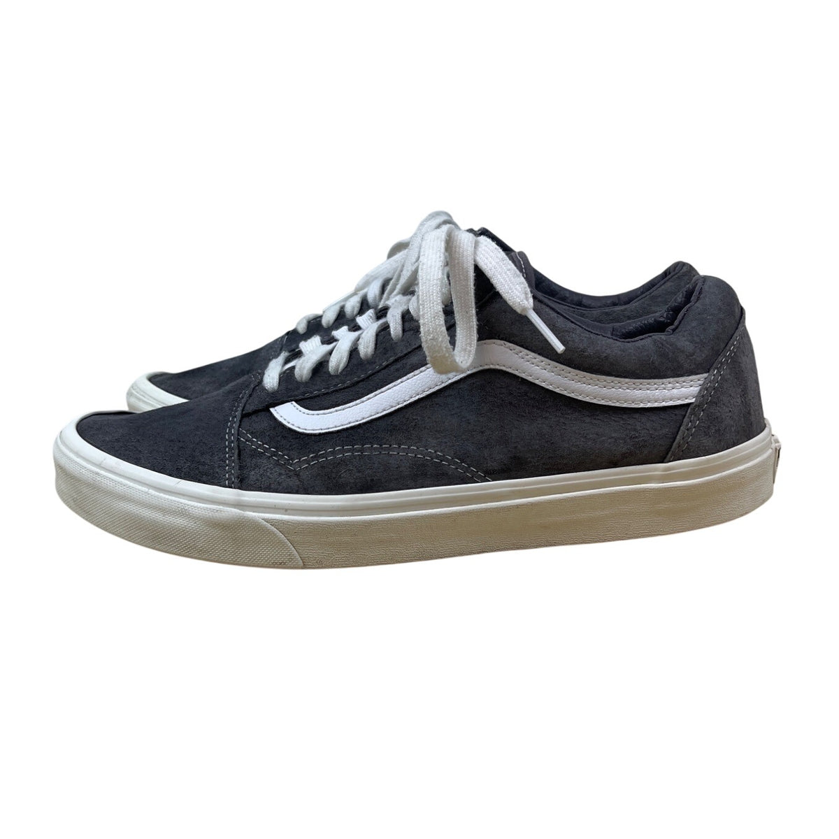 Vans Mens Grey Suede Old Skool Eco Dry Water-Repellent Low Top Sneakers Sz 12