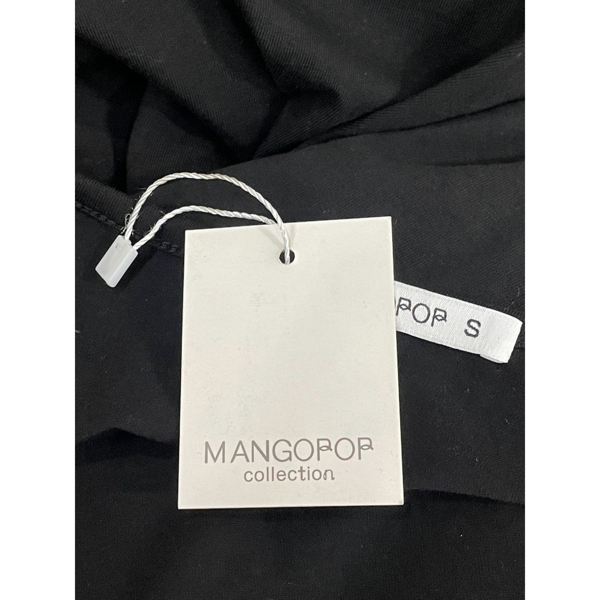 NWT Mangopop Bodysuit Round Neck Black Size Small Women's Bodysuit