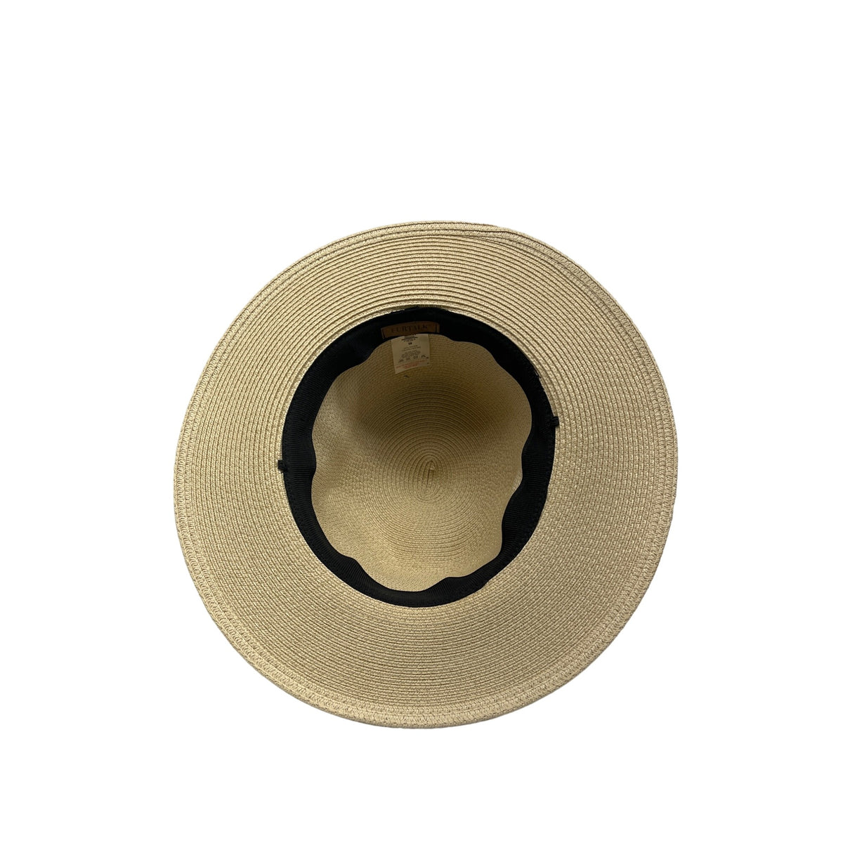 Furtalk Womens Wide Brim Straw Sun Hat With Black Ribbon Band