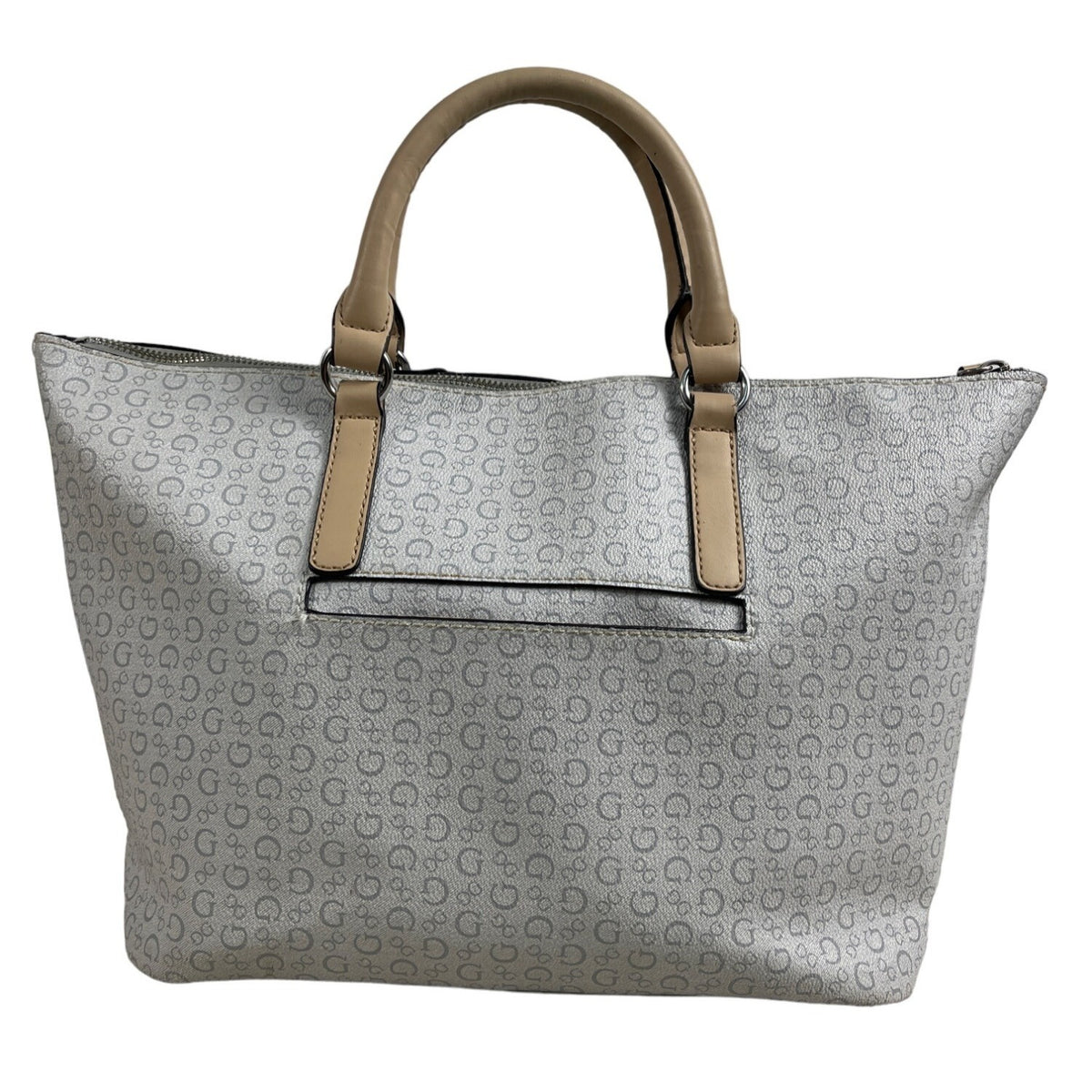 Guess Women’s Cheetah Lining Grey Tote Bag Sz M