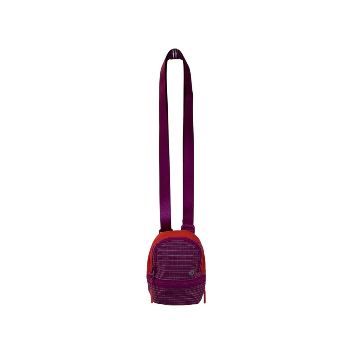 Lululemon Purple and Orange Mini Crossbody Bag With Adjustable Strap