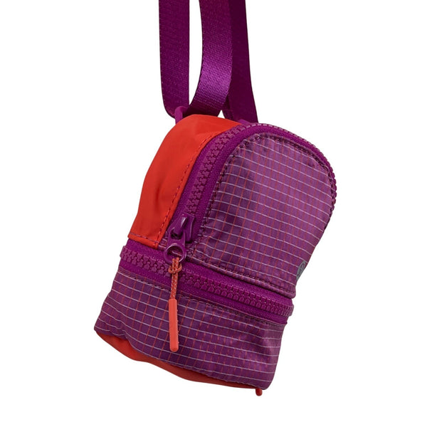 Lululemon Purple and Orange Mini Crossbody Bag With Adjustable Strap