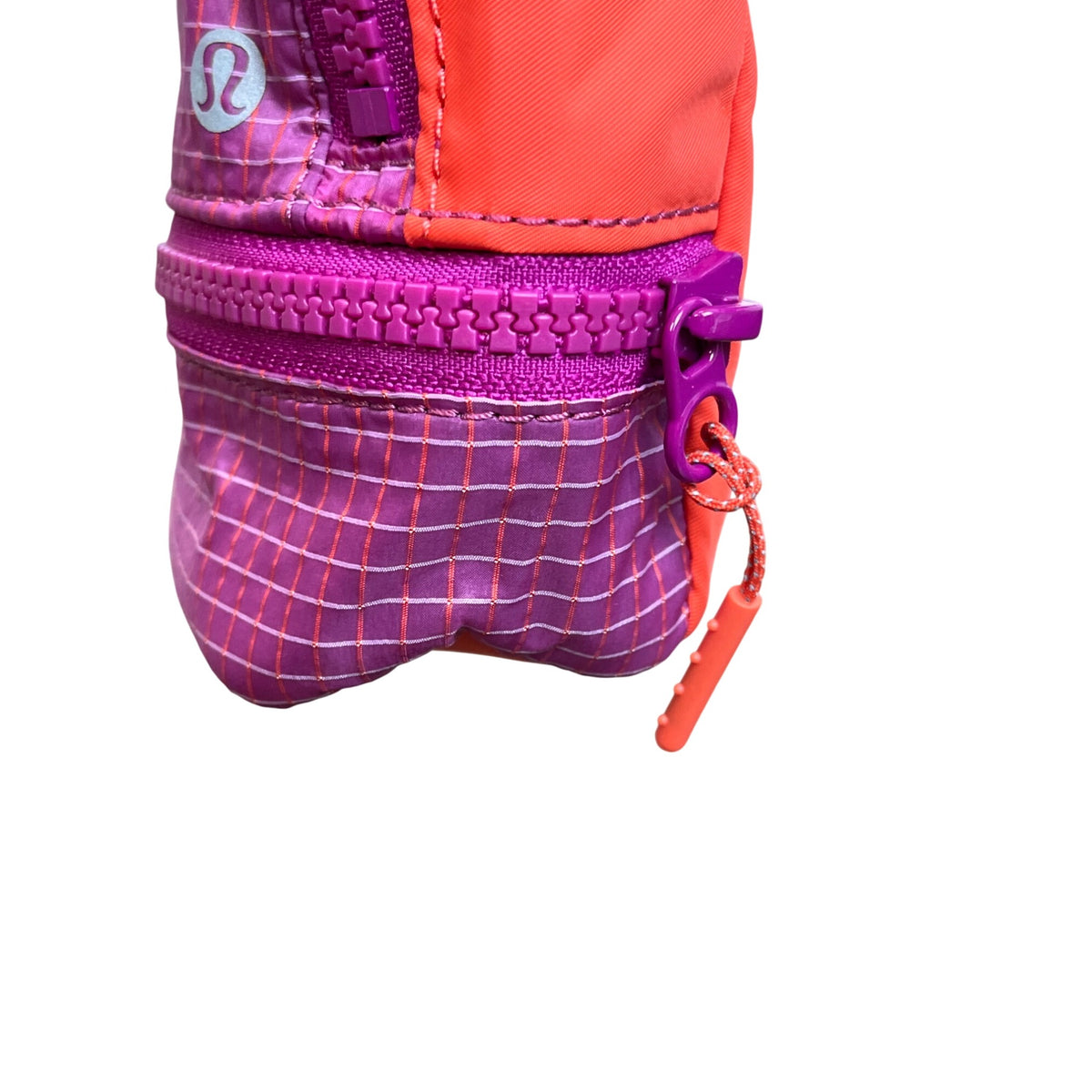 Lululemon Purple and Orange Mini Crossbody Bag With Adjustable Strap