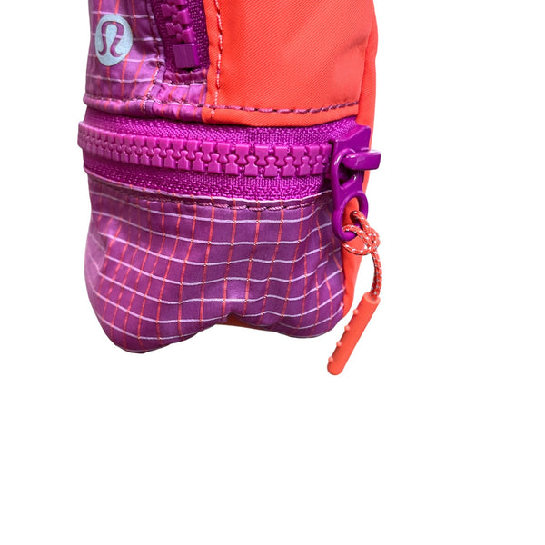 Lululemon Purple and Orange Mini Crossbody Bag With Adjustable Strap