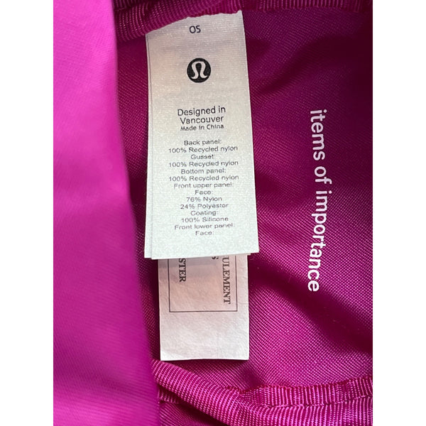 Lululemon Purple and Orange Mini Crossbody Bag With Adjustable Strap