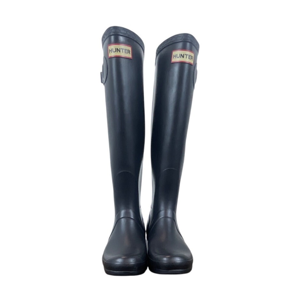 Hunter Womens Black Rubber Waterproof Tall Rain Boots Sz 9M/10F