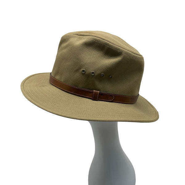 Vintage Country Gentleman Men's Tan Khaki Safari Hat Sz L