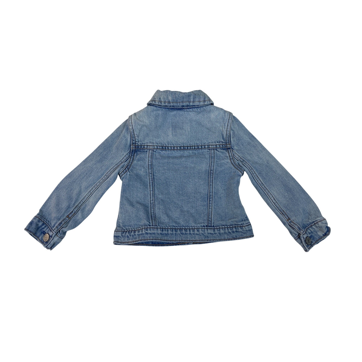 Gap Toddler Denim Jacket With Button Closure & Dual Chest Pockets Sz 2