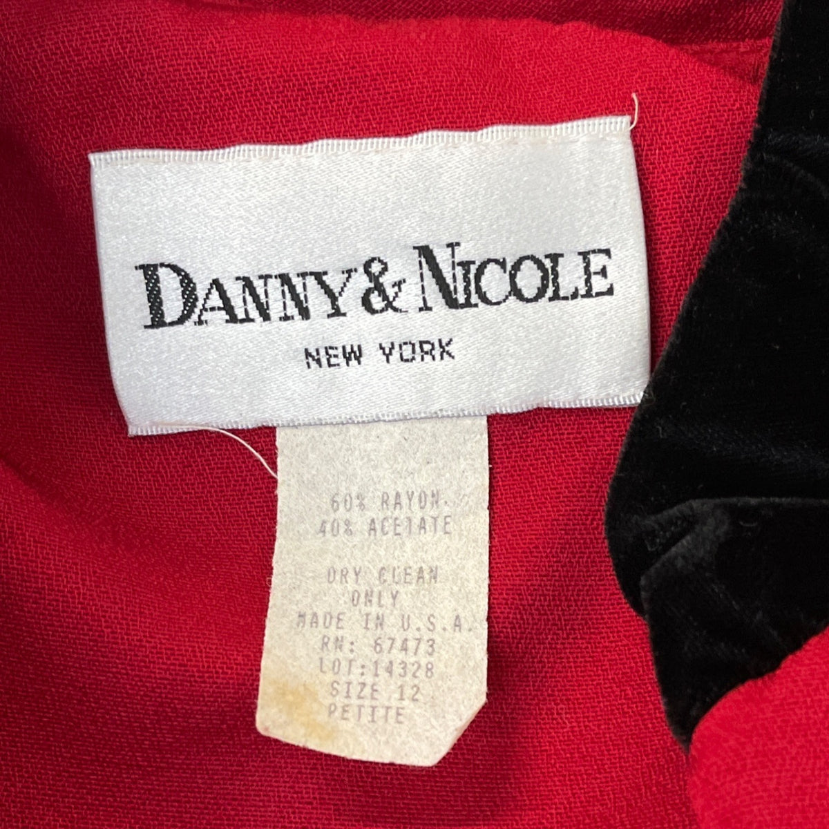 Danny & Nicole Women's Red  Button Up Dress Sz 12