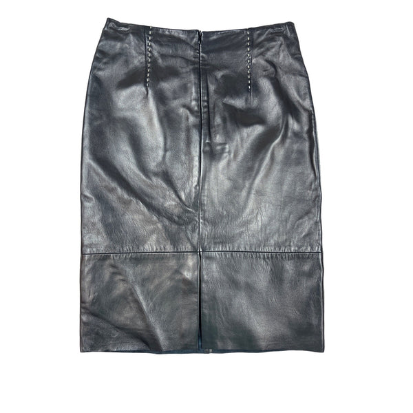 Banana Republic Black Leather Tube Skirt Szize 2 (EU 32) - NWT