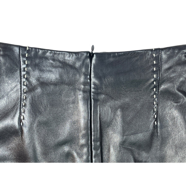 Banana Republic Black Leather Tube Skirt Szize 2 (EU 32) - NWT